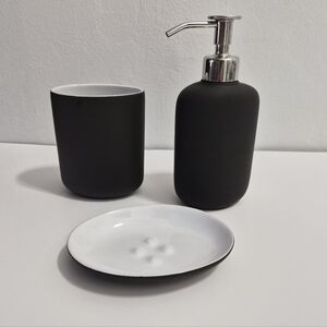 IKEA EKOLN Bathroom Set Dark Gray/ Black